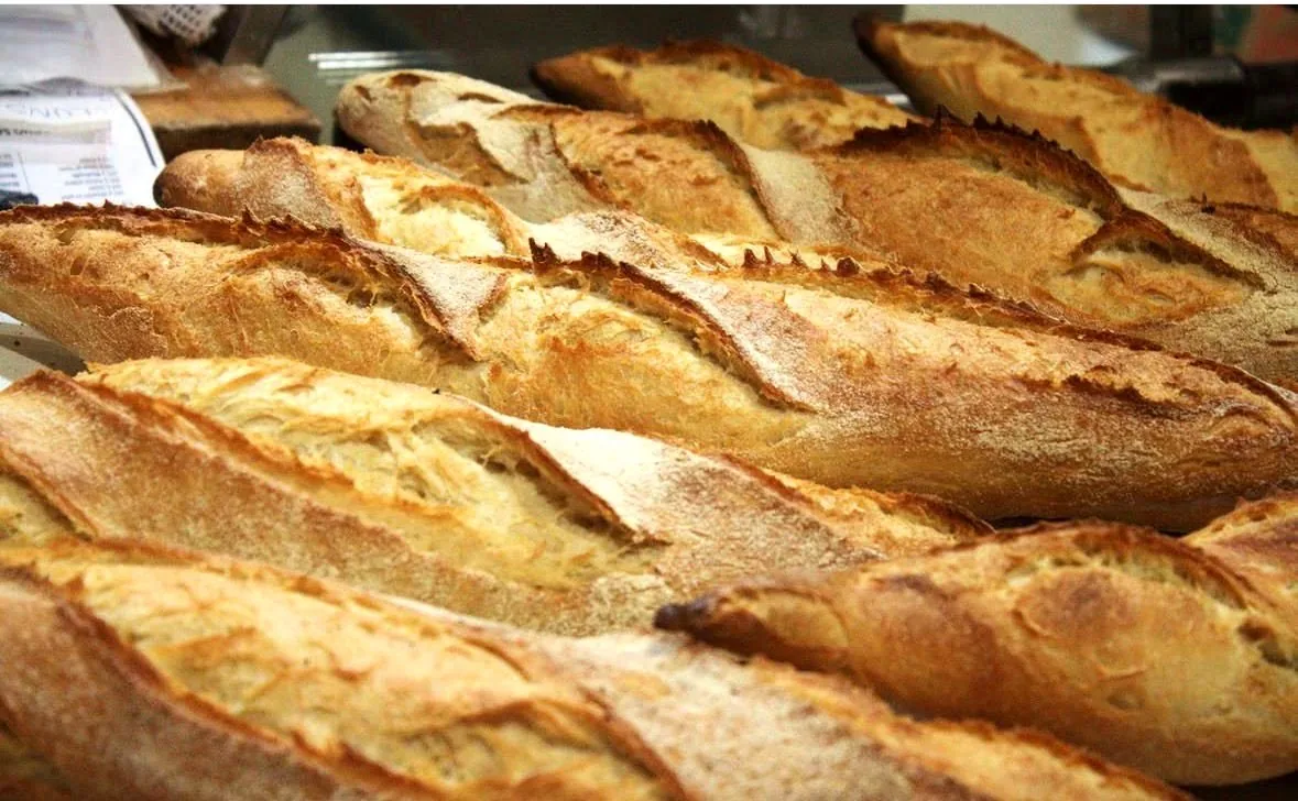 Baguettes recién horneadas