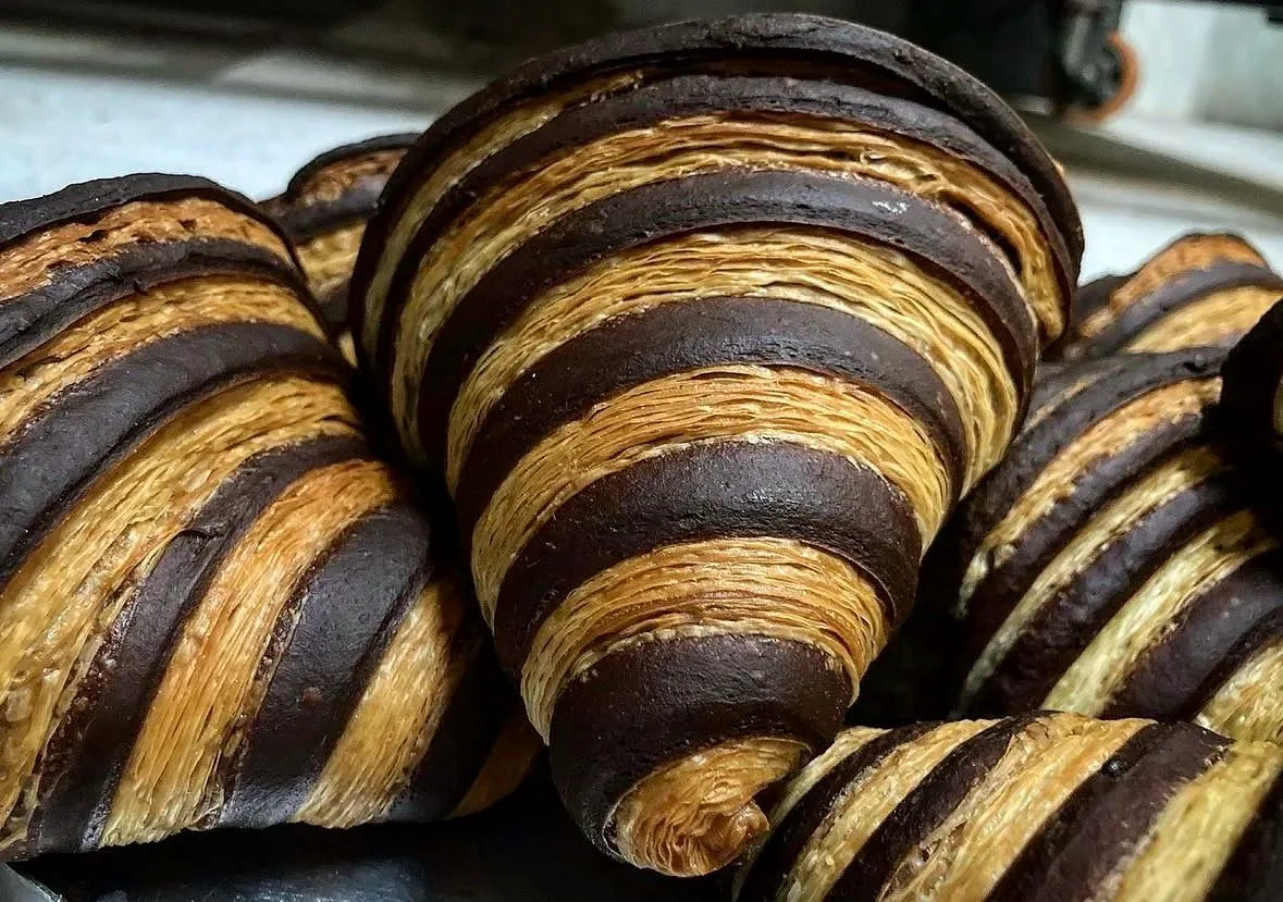 Chocolate-butter croissants